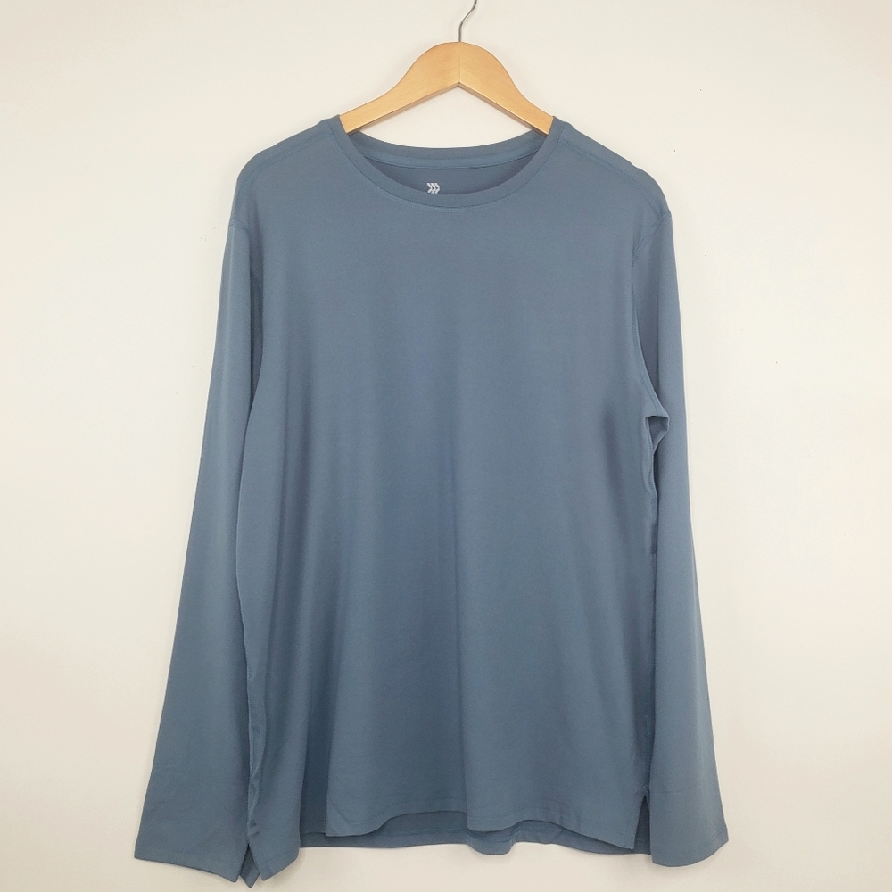 *3/$25 NWT Mens Long Sleeve Performance T-Shirt Large - Picture 13 of 13